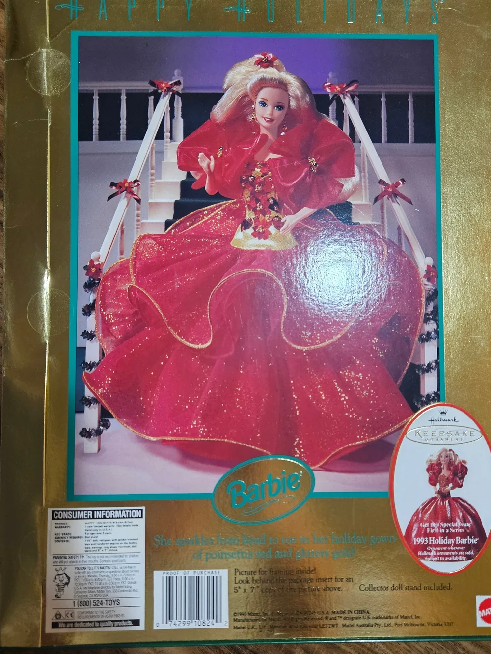 Barbie Red Holiday Special Edition Glitter Gown